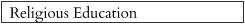 Religious Education